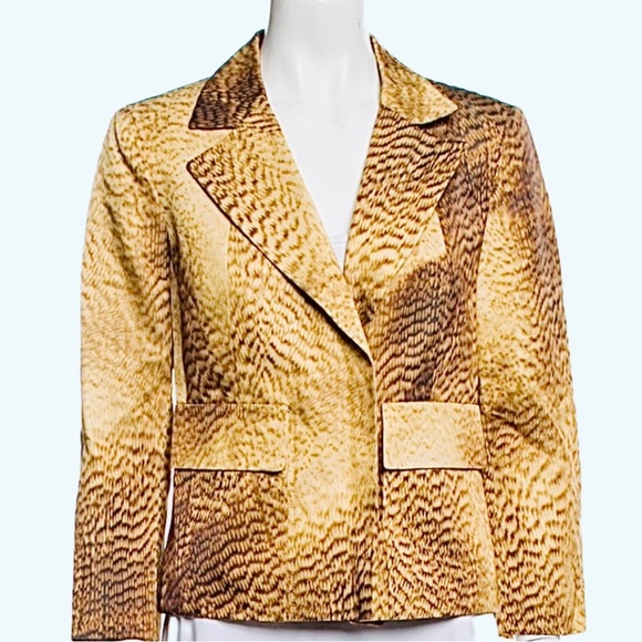 Escada Animal Print Dress & Blazer M 36 38 - Picture 4 of 10